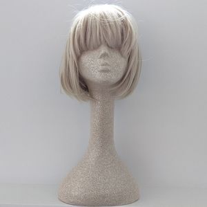 Vanilla blonde french bob wig
